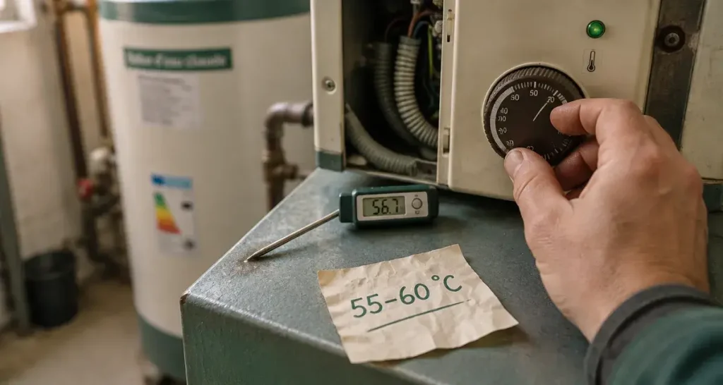 Réglez votre ballon d’eau chaude entre 55 et 60 °C pour concilier sécurité et confort